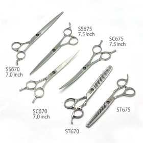 Baoli Factory Price AUS8 Steel 7 Inch 7.5 Inch Tijeras Para Mascotas Large Pet Hair Trimming Tools Grooming Pet Scissors Shear