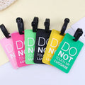 Travel Baggage Bag Tags Suitcase Identify Labels Cute Silicone Luggage Tags for Women for Men