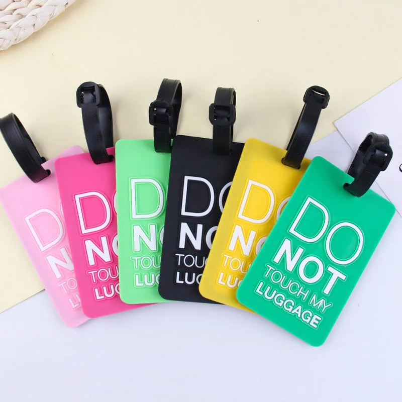 Travel Baggage Bag Tags Suitcase Identify Labels Cute Silicone Luggage Tags for Women for Men