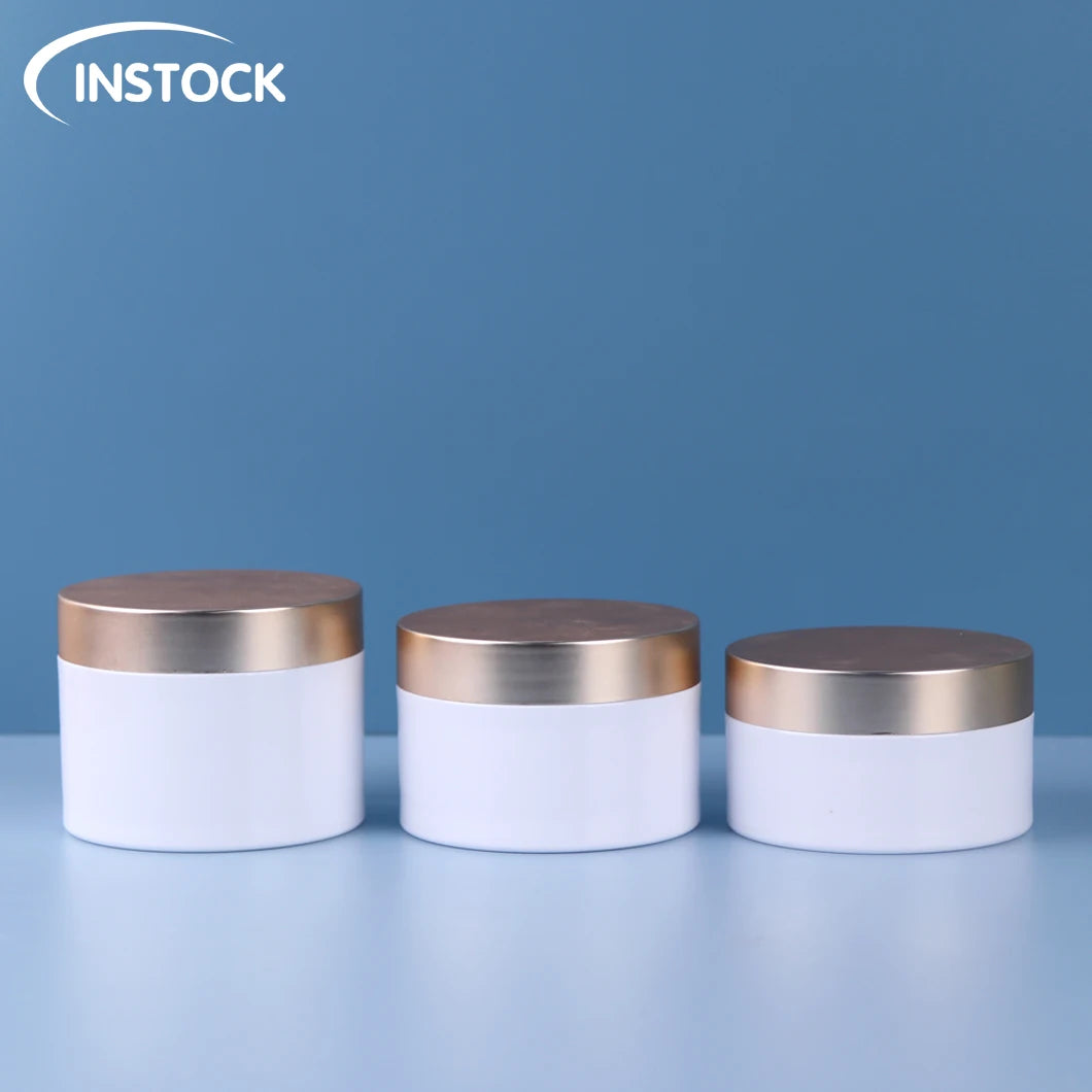 Spot Cusummer0outdoor0ml Body Cream Jar White Plastic Pet Empty Cosmetic Cream Jar Wioffice 50ml Cosmetic Packaging Guangzhou