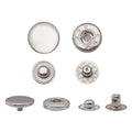 Custom Metal Snap Button Shiny Silvery Color Snap Fasteners for Garments Tailoring Dress Shirts Trousers Uniforms DIY Crafts