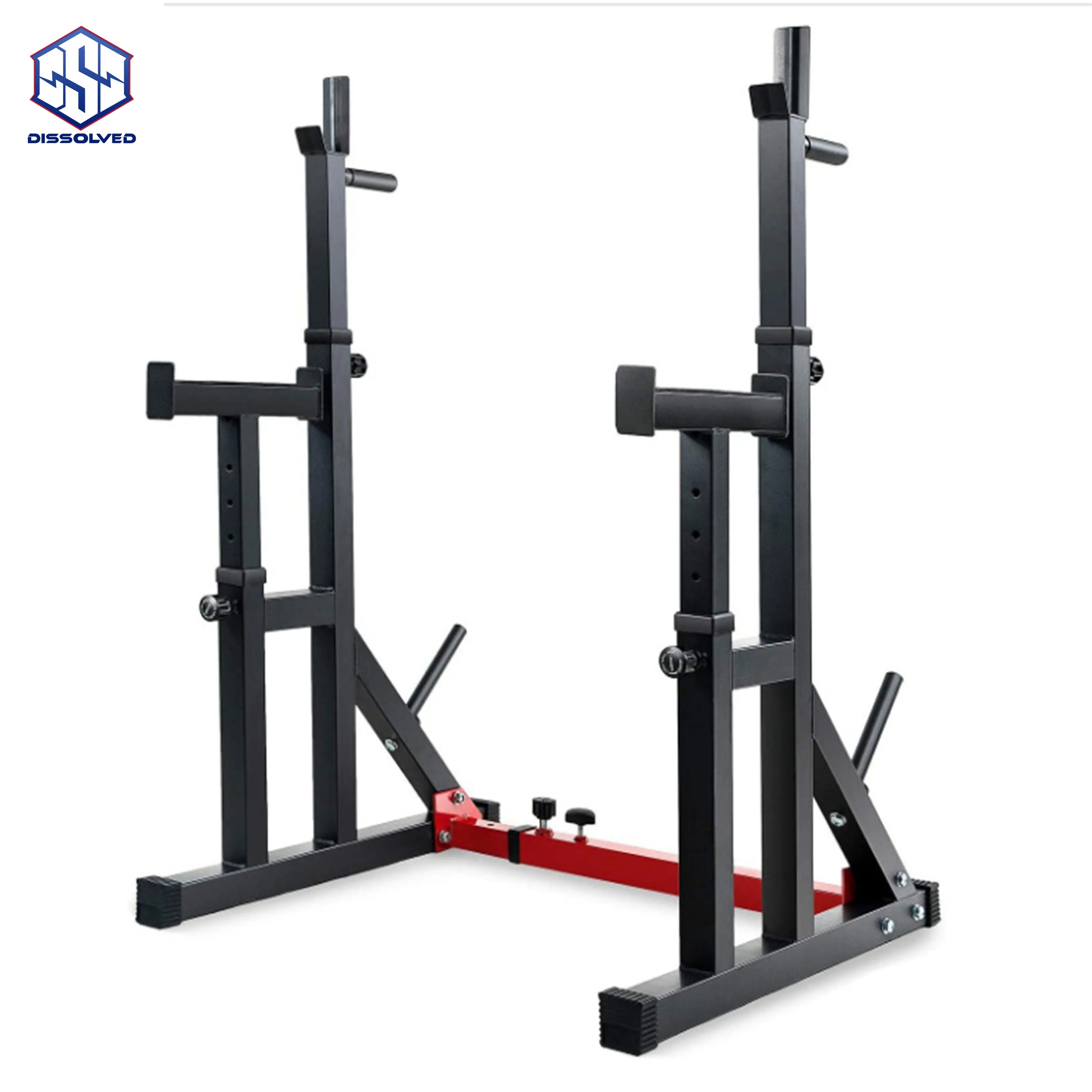 Multifunctional Steel Integrated Weightlifting Stool Adjustable Fitness Equipment Bench Barbell Set for Weightlifting