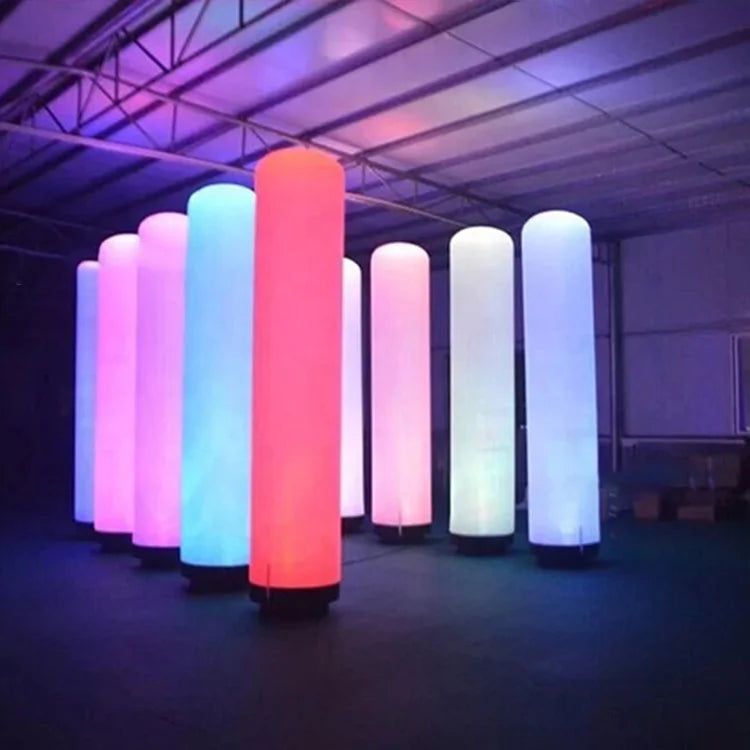 LED Inflatable Column Lighting Inflatable Pillar Inflatable Light Tubes for Decoration