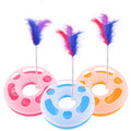 Wholesale Motion Interactive Spring Feather Rotating Cat Teaser Toy