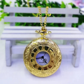 Hot Selling Quartz Watch with Hollowed Out Classic Vintage Necklace Pocket Watch