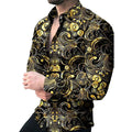 Luxe Men's Slim Fit Casual Chemise Pour Homme Custom Designer Long Sleeve Shirts Anti-Wrinkle for Spring