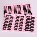 Wholesale False Eyelashes 10 Pairs Full Strip Mink Lashes 100% Handmade Custom Packaging Natural 3d Lashes Eyelashes