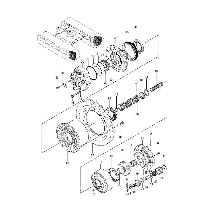 EX70-5 Hydraulic Travel Motor EX75-3 Final Drive Motor 9169433 Excavator Part