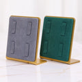 JINSKY Customized 4-Slot Metal Ring Display Rack Jewelry Show Stand for Efficient Ring Storage and Display