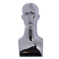 A Rose Gold Electroplated Plastic Head Crafted to Serve As a Premium Clothing Prop for Showcasing Hats on Mannequins