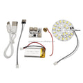 50mm PCB White Warm USB 5V Touch Sensor Rechargeable Battery Solder-free Led Light Board DIY Wood Lamp Part Lighting Accessories