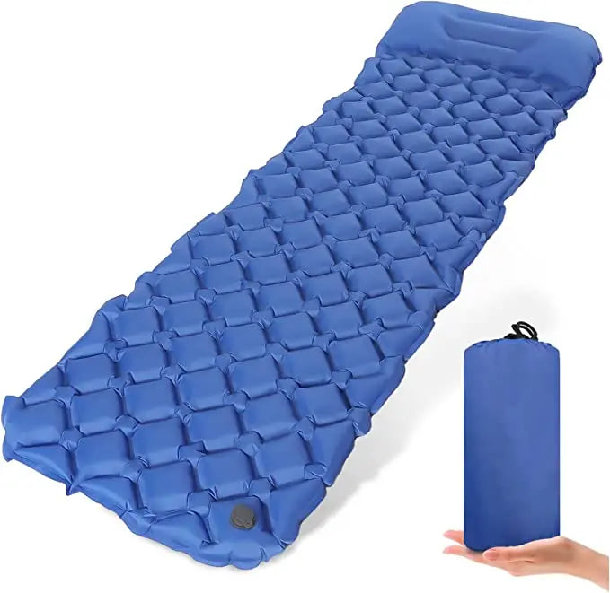 WOQI Custom  Air Mattress Spliceable Double Ultralight Outdoor Fold Camping Air Mats Sleep Pad
