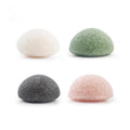 100% Eco-Friendly Natural Konjac Sponge Facial Half-Ball Compressed Bath Body Shower Tool Exfoliating Cotton Pad Makeup Remover