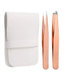 Four-Piece Set of Stainless Steel Eyebrow and Eyelash Tweezers Hair Plucking Clip Eyebrow Shaping Clip Pointed Tip Type