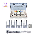 Dental Implant Screwdrivers Kit Universal  Prosthetic Torque Wrench Dentistry With 9 Pcs DriversInstrument Kit for Implantology