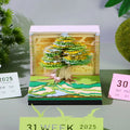 New Product 3D Memo Pad Custom Logo Desk Calendar Magic Tree Christmas Tree Notepad Bookmarks Stationery Gift Set Birthday Items