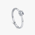 Ailmay Genuine 925 Sterling Silver Fashion Square Finger Rings for Women Elegant Rings Clear CZ Fine Female Exquisite Jewelry