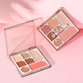 Premium Wholesale High Pigment Private Brand Pearlescent Mineral Cruelty Free Shimmer Satin Eyeshadow Powder 7 Color Palette