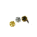 High Quality Flower Shape Custom Gold Sewing Alloy Garment Buttons Suit Windbreaker Sweater Accessories Rhinestones Button