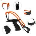 PIAOYU High-Precision Outdoor Hunting Wrist Shooter Slingshot New Style Big Power Steel Metal Alloy with Rubber Band Support