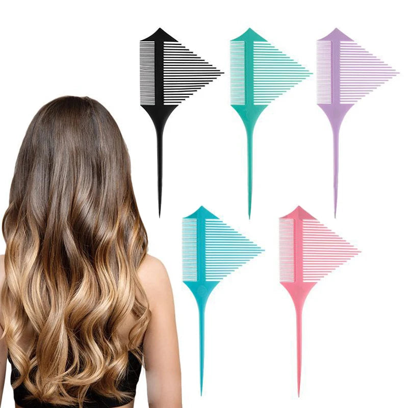Popular Professional Hair Salon Tip-tail Perm Dyeing Tool Hairdressing Hair Styling and Cutting Brush Double Sided Fork Comb