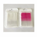 10 Pc/bag Mini Brow Lamination Brush Wand Micro Eyebrow Lamination Brush Tool for Brow Perming Lamination logo Printing