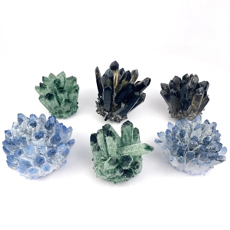 Wholesale Healing Natural Crystal Stone Smoky Quartz Mixed Crystal Cluster for Home Decoration