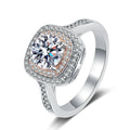 Fashion Wedding Jewelry GRA Moissanite Jewelry Fine Jewelry 925 Sterling Silver Engagement Rings