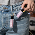 Keychain Glitter Moisturizing Tint Vegan Liquid Lip Gloss Portable Cute Design Multiple Shades Available Supports Custom Logo