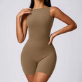 Backless Yoga Romper Outdoor Gym Fitness Yoga Wear Sleeveless Yoga Bodysuit