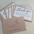 4*6inch Low MOQ Custom Logo Postcard Wedding Card Clothing Boutique Business Coupon Thank You Cards for Small Business