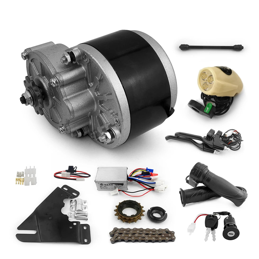 DIY Electric Bike Brush Motor Right Drive 36v 250w Conversion Kit with Freewheel