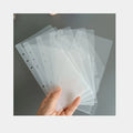 Promotional Custom Pre-punched Loose Leaf Plastic Wallet Binder Pocket Slanted Money Holder Bag Budget Tabbed Cash Envelopes