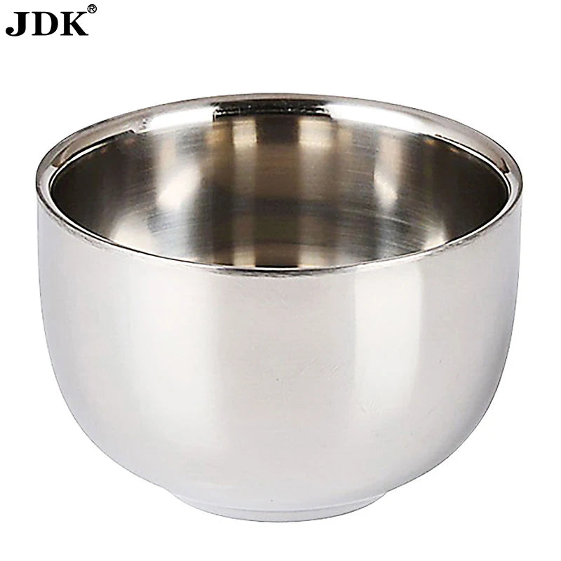 Hot Sell Custom Logo Double Layer Stainless Steel Soap Dish Bowl Shaving Mug