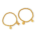 Minimalist Ins Happiness and Cucurbit Lucky Bag Pendant Bead Chain Bracelet Stainless Steel Jewelry  Waterproof