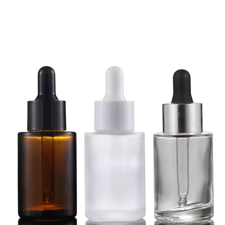 30mL 50mL Blue Green Glass Cosmetic Essence Dropper Bottle Essential Oil Dropper Bottle