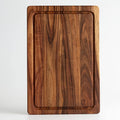 Wholesale High Quality Customized Size Packaging Acacia Wood Rectangle 1.5cm Thick Cutting Board Juice Groove Handle Hole