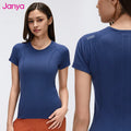 Women's New Soft Slim Yoga Top with Custom Logo Quick Dry Breathable Workout Running Gym Fitness Sports Wear