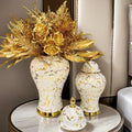 Free Sample Custom Wholesale Arched Cheap Art Nordic Procelin Vases Flower Ceramic Luxury Ginger Vases for Home Decor