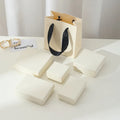 7*9*3cm Cheap Beige Jewelry Necklace Gift Paper Ring Box Earrings Display Cream Cardboard Boxes with Lid Jewelri Container