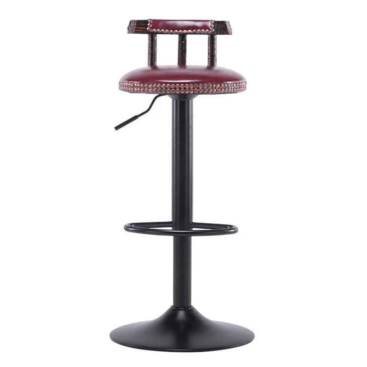 Factory Direct Fashion Vintage American Style bar Lift Rotating Solid Wood Chairs