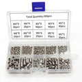 In Stock 300Pcs Flat End Set Screws Kit SS304 DIN 914 Set Screw M3 M4 M5 M6 M8 Cone Point Set Screw
