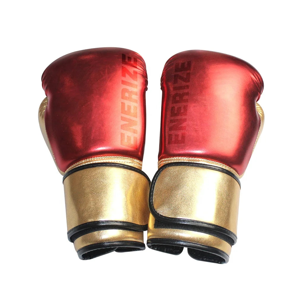 New Arrival High Quality Boxing Gloves Professional Muay Thai Leather With Custom Logo Printed Pattern Pu Leather