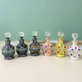 15ml Arabic Dubai Popular Antiqued Unique Metal Alloy Perfume Bottle Essential Oil Attar Bottles Glass Stick Dropper