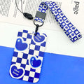 Wholesale Custom Klein Blue Recyclable Durable ID Badge Card Holder with Eco-friendly Polyester Personalized Little Bear Lanyard