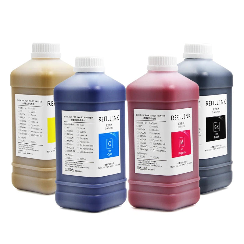 Ocbestjet 1000ML 4 Colors Eco Solvent Ink for EPSON L210 Printer