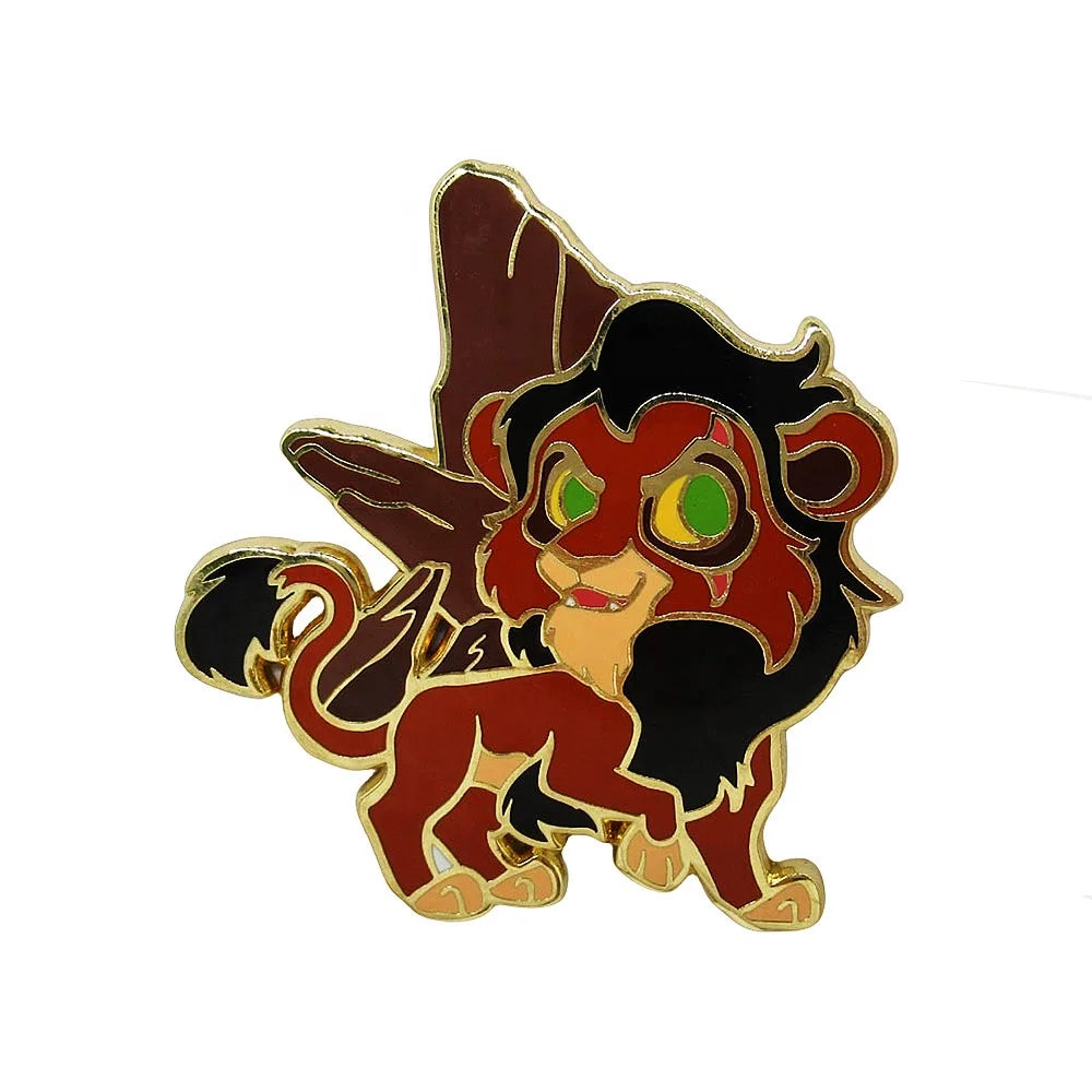 Wholesale Custom Fashion Metal Soft Hard Enamel Cute unicorn Gold Funny China Enamel Anime Pin and Badges