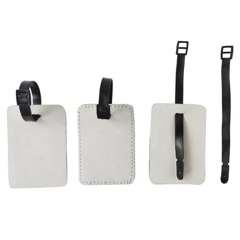 Soft Neoprene Suitcase ID Tags Washable Travel Baggage Labels Neoprene Sublimation Luggage Tag Blanks RTS