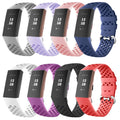 ShanHai Sport Bands Replacement for Fitbit Charge 3 4 Charge 3 SE Advanced Fitness Activity Tracker Small Large for Women Men