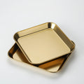 304 Stainless Steel Durable  Modern Customized Tableware Metal Rectangle Plate Korea Barbecue Serving Tray Sushi Dishes